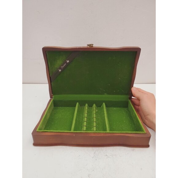 Vintage Gunther Mele 1970's wooden jewelry box. Jewellery . Vintage wooden - Picture 8 of 10